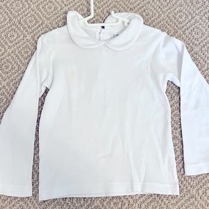 The Bailey Boys 3T Knit Peter Pan Collar White Shirt